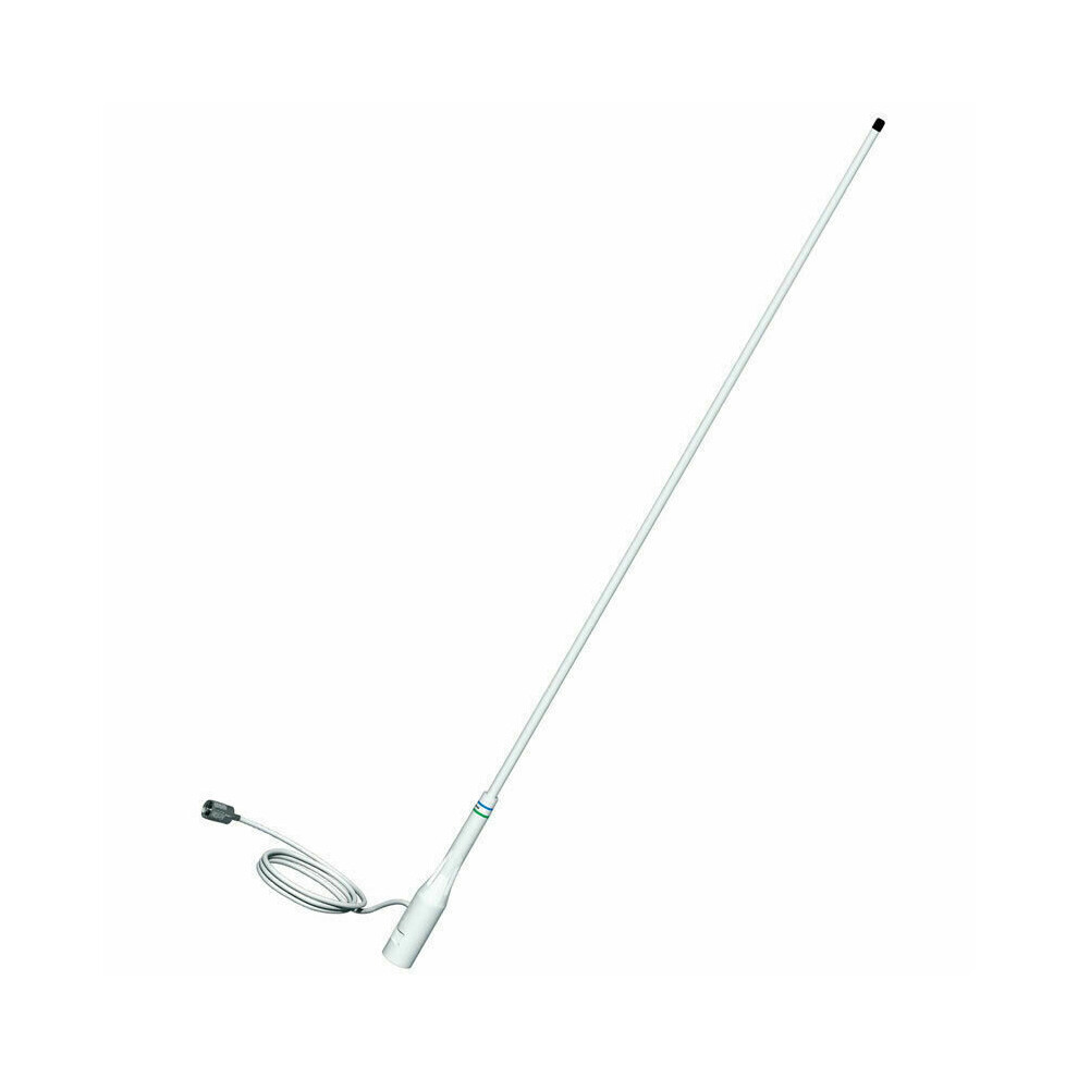 Shakespeare 4351 1.0m Fibreglass Classic AM/FM Antenna with RG62 Cable?NEW?White