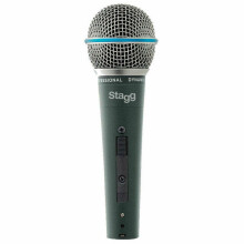 Stagg Professional Cardioid Dynamic Microphone?Vocal & Instrumental Use?Black