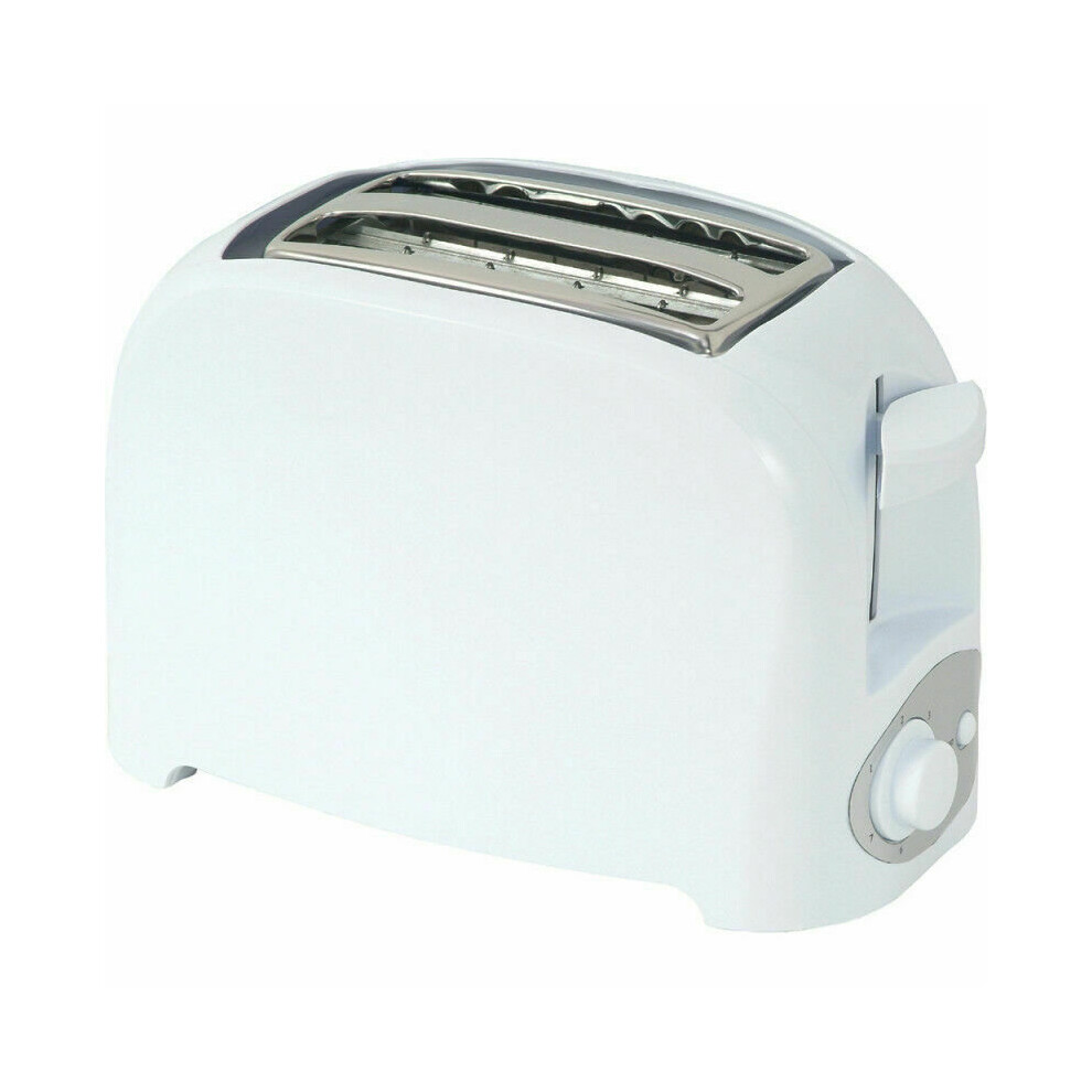 Infapower 2 Slice Toaster?Browning 7 Settings?Auto-Manual Stop?Crumb Tray?White