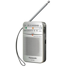 Panasonic RFP50DEG-S Portable AM/FM Radio?LED Indicator?Easy To Travel?Silver