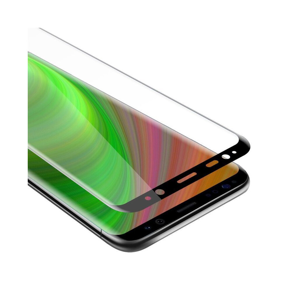 (Transparent ) Cadorabo Fullcover Tempered Glass For Samsung Galaxy S8 Black 4251399376962