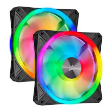Corsair Icue Ql140 14Cm Pwm Rgb Case Fans X2 34 Argb Leds Hydraulic Bearing CO-9050100-WW