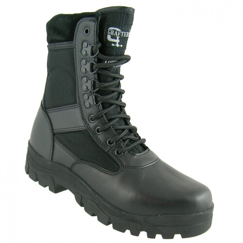 (10 UK, Black) Grafters Mens G-Force Thinsulate Lined Combat Boots 1
