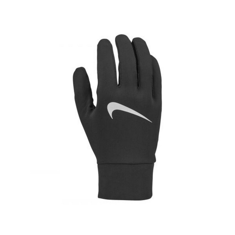 (S, Black/White) Nike Mens Lightweight Tech Running Gloves 