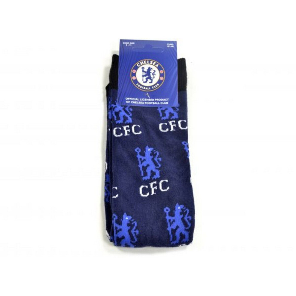 Chelsea Fc Unisex Adults All Over Print Socks