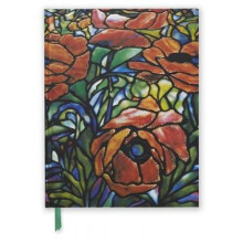 Tiffany Oriental Poppy Blank Sketch Book by Created by Flame Tree