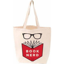 Book Nerd TOTE FIRM SALE by Created by Gibbs Smith Publishers