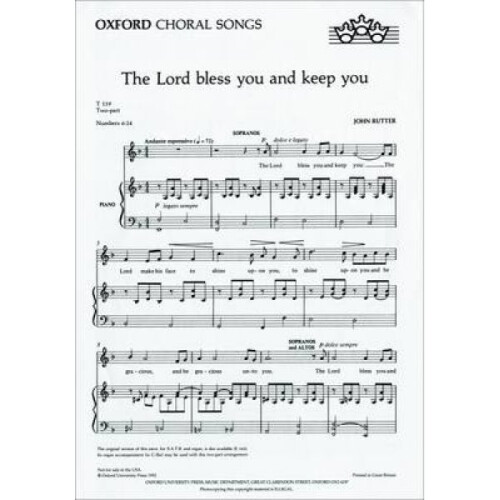 The Lord bless you and keep you by By composer John Rutter