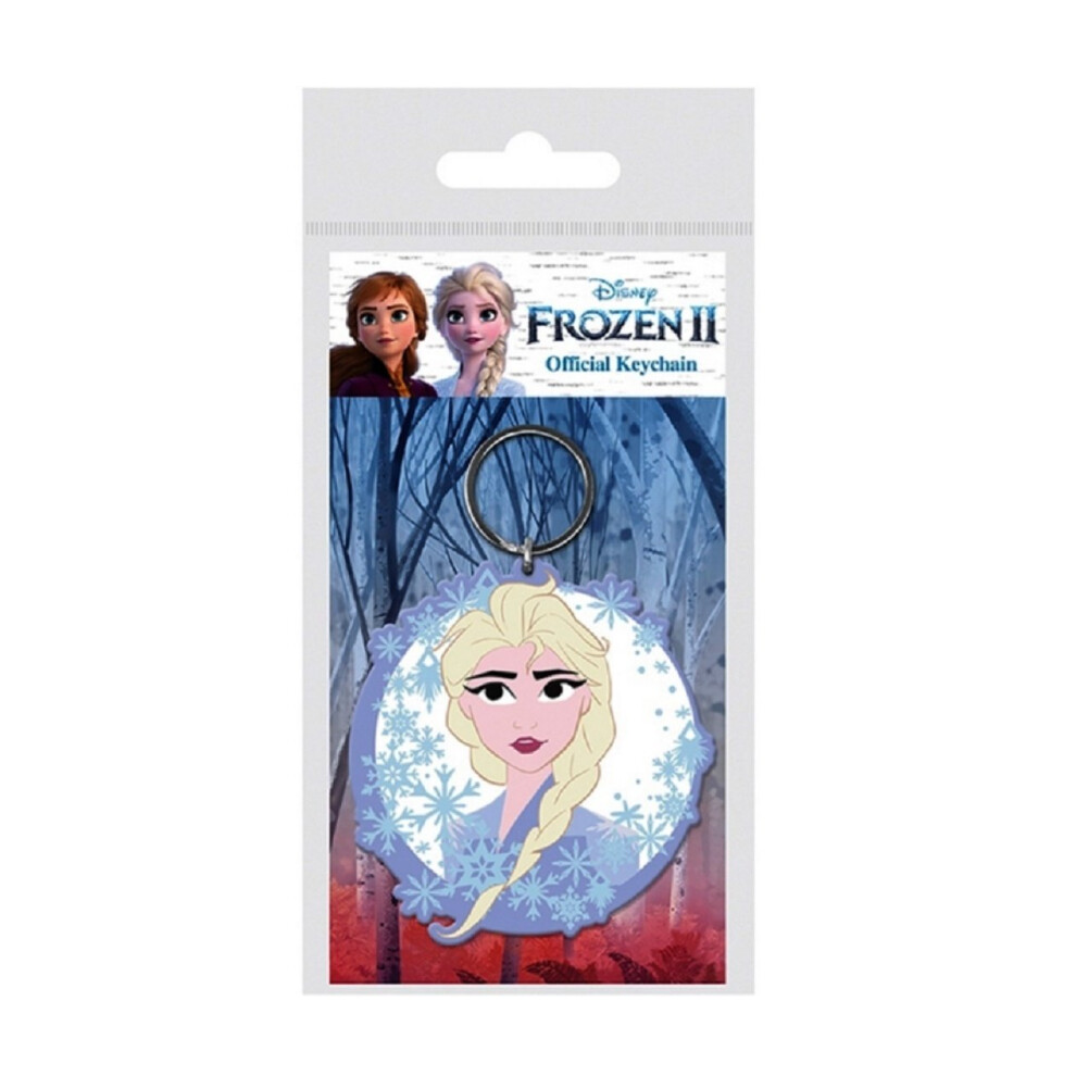 Frozen 2 Rubber Keyring with Elsa Design