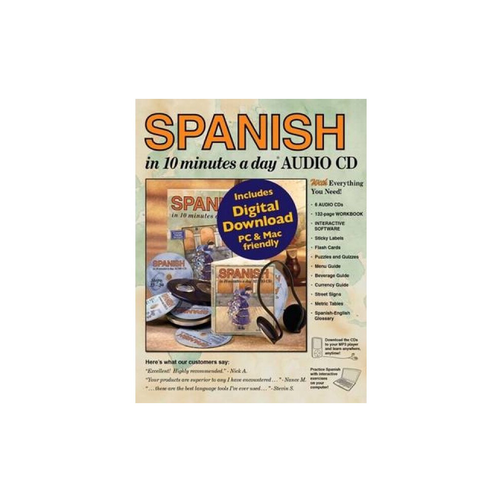 SPANISH in 10 Minutes a Day R Audio CD by Kristine K Kershul