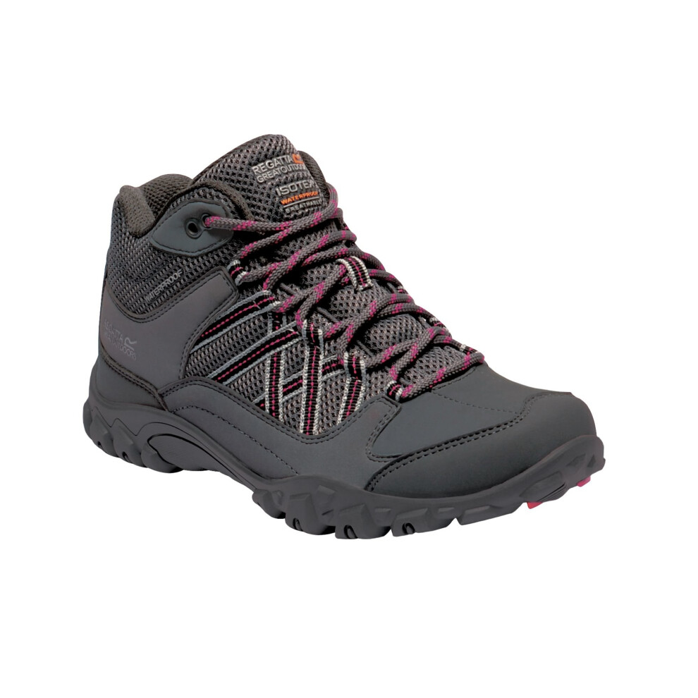 (7 UK, Granite/Duchess) Regatta Womens/Ladies Edgepoint Waterproof Walking Boots