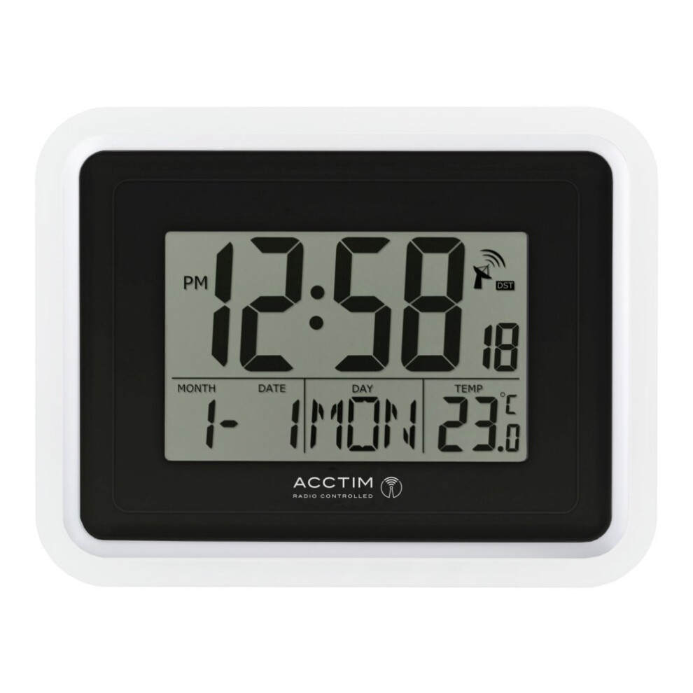 Acctim Delta Wall Clock White