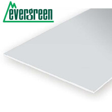 3pk 300x150x0.38mm White Sheet Styrene Evergreen 9015