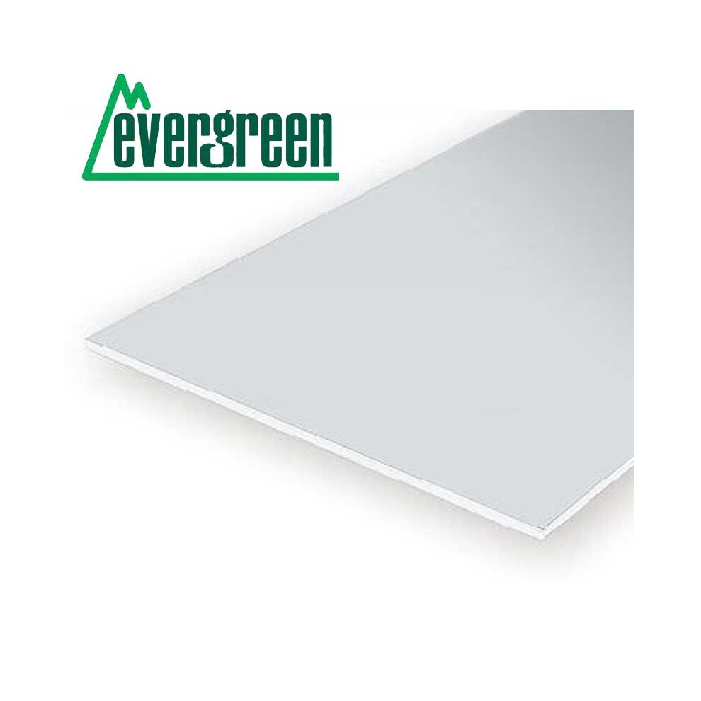 3pk 300x150x0.38mm White Sheet Styrene Evergreen 9015