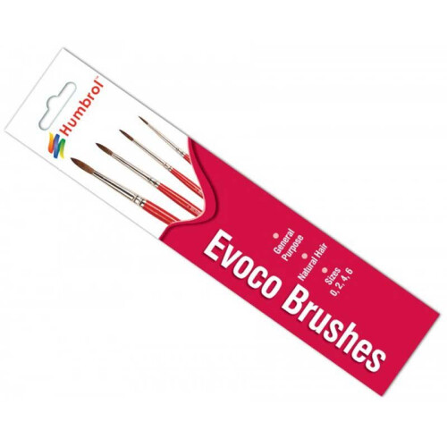 Humbrol Evoco Brush Pack 0-2-4-6 Humbrol AG4150