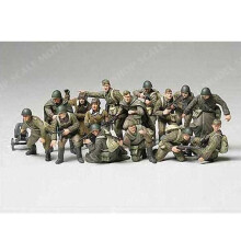 Tamiya 32521 1/48 WWII Russian Infantaria e Crew Tank Conjunto