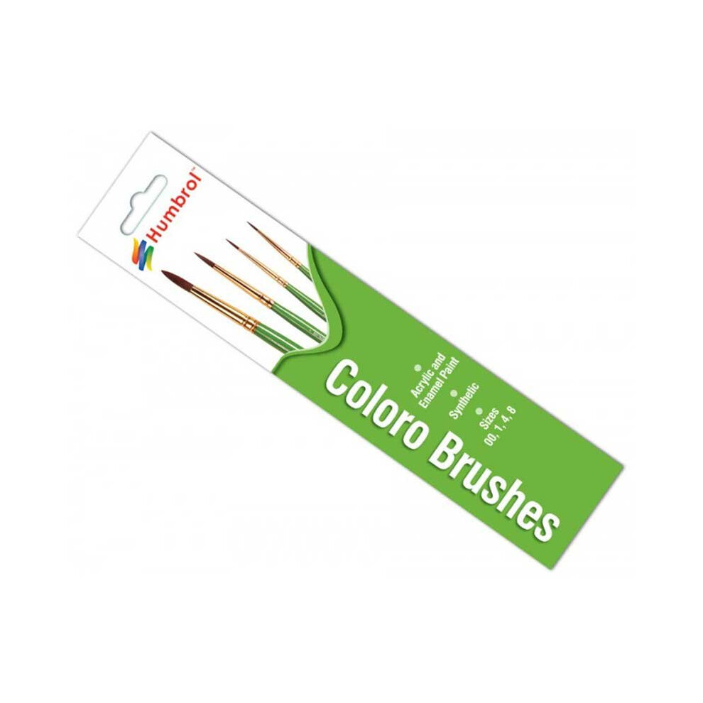 Coloro Brush Pack 00/1/4/8 Humbrol AG4050