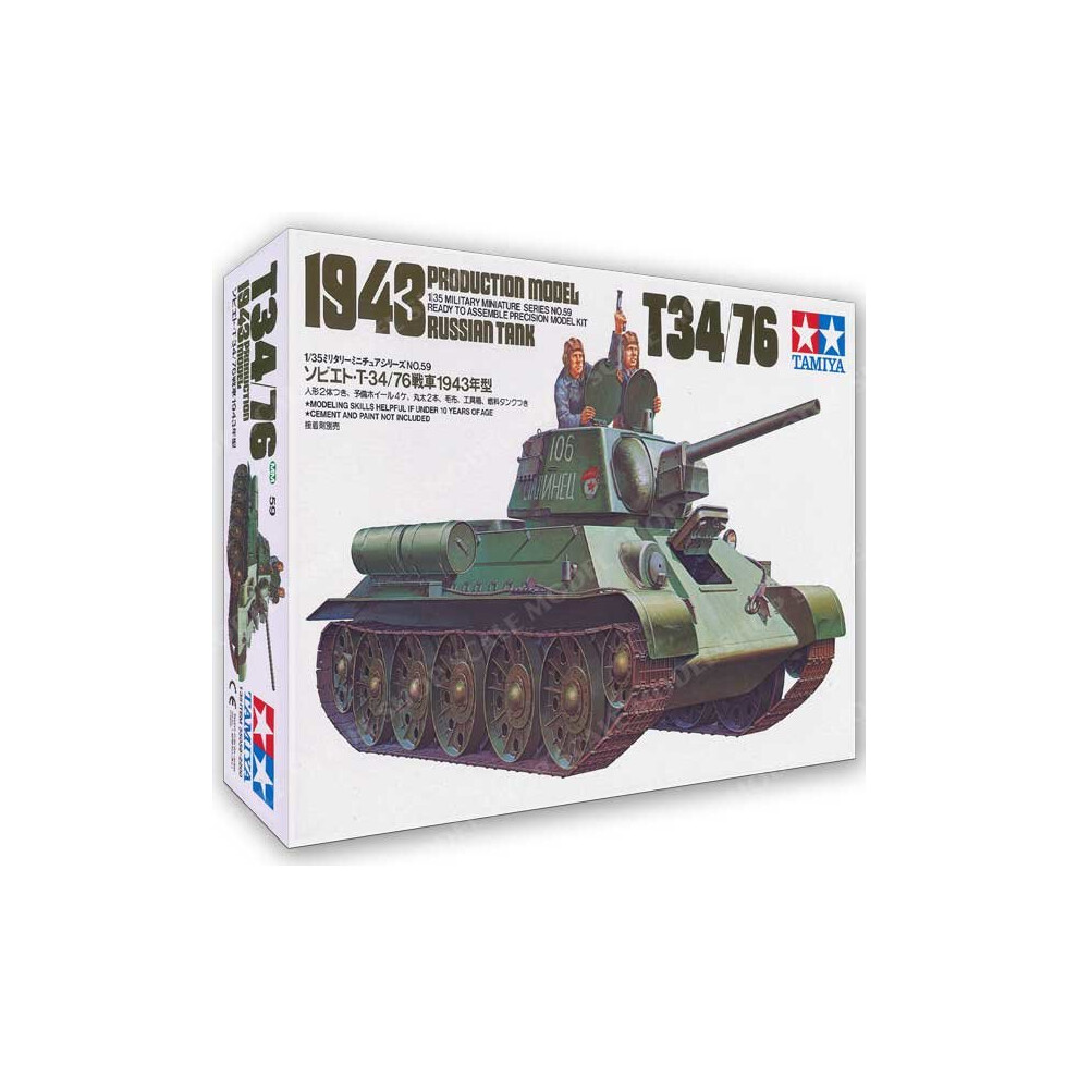 1/35 Russian T34/76 1943 Tank Tamiya 35059