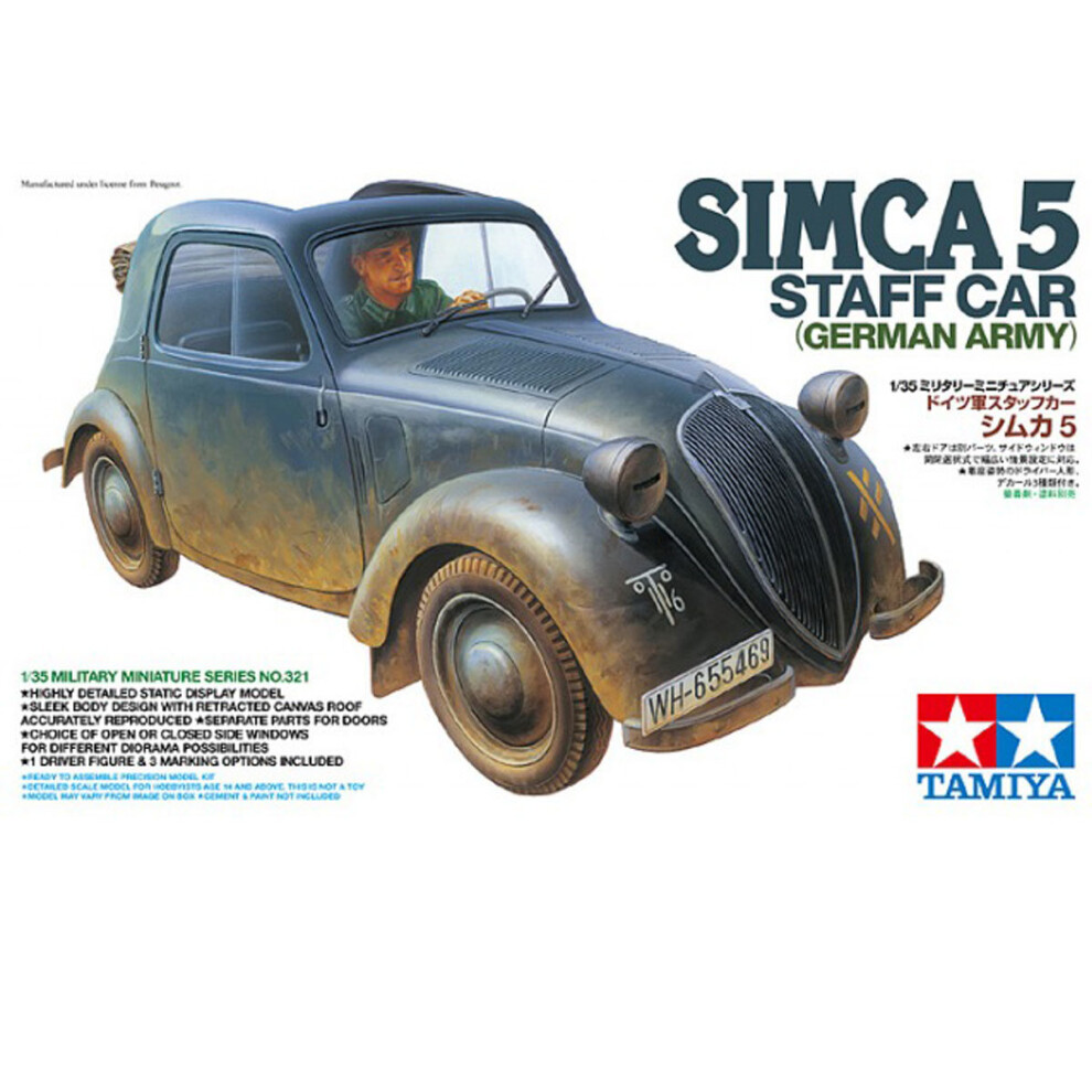 1/35 Simca 5 Staff Car German Army Tamiya 35321