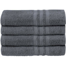 (Grey, Pack of 4) Pack of 2 or 4 Big Large Jumbo Bath Sheets Towels Soft Cotton Prime Egyptian Bale Sets