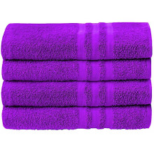 (Purple, Pack of 4) Pack of 2 or 4 Big Large Jumbo Bath Sheets Towels Soft Cotton Prime Egyptian Bale Sets