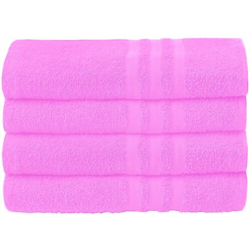 (Pink, Pack of 4) Pack of 2 or 4 Big Large Jumbo Bath Sheets Towels Soft Cotton Prime Egyptian Bale Sets