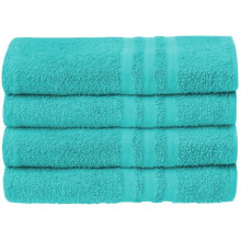 (Green, Pack of 4) Pack of 2 or 4 Big Large Jumbo Bath Sheets Towels Soft Cotton Prime Egyptian Bale Sets