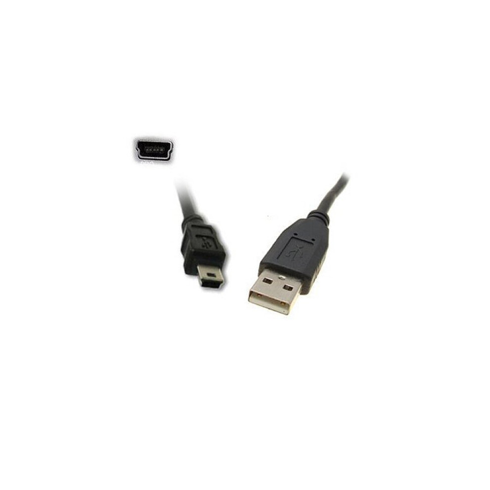 0.5m USB 2.0 A to Mini B 5 pin Cable Lead SHORT 50cm [5 PACK]-image-OPC-P5JBCD2-NEW