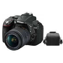 Nikon D5300 Kit: AF-P 18-55mm VR, 24.2MP DX, Wi-Fi & GPS, Flip-Up Screen + Bag