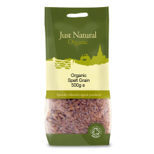 Spelt Grain 500g, Organic (Just Natural Organic)
