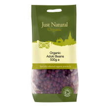 Aduki Beans 500g, Organic (Just Natural Organic)