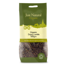 Puy-type Lentils 500g, Organic (Just Natural Organic)