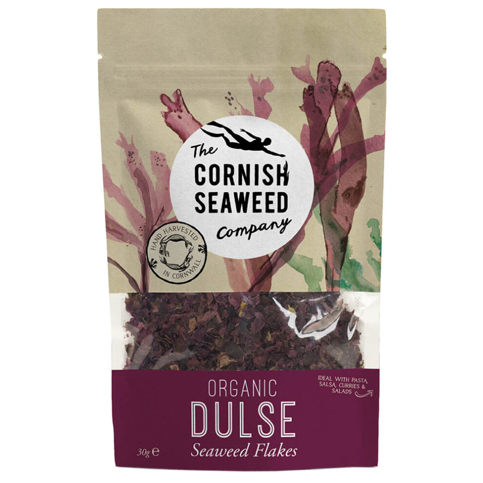 The Cornish Seaweed Company Dulse Flakes 40G, Organic (The Cornish Seaweed Company)