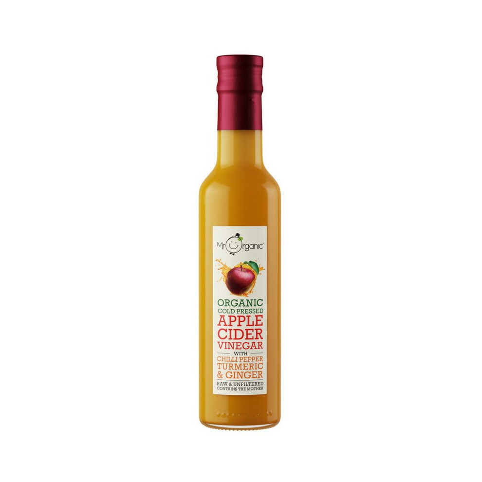Mr Organic Apple Cider Vinegar With Chilli Turmeric And Ginger, Organic 250Ml (Mr Organic)