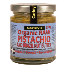 Raw Pistachio and Brazil Nut Butter, Organic 170g (Carley's)