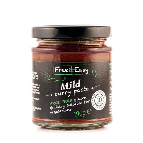 Mild Curry Paste, Gluten Free 198g (Free & Easy)