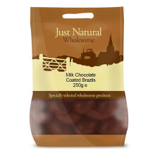 Milk Chocolate Brazils 250g (Just Natural Wholesome)