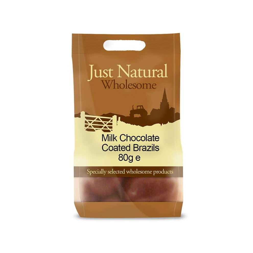 Just Natural Milk Chocolate Coated Brazils 80G (Just Natural Wholesome)