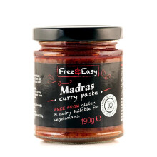 Madras Curry Paste, Gluten Free 198g (Free & Easy)