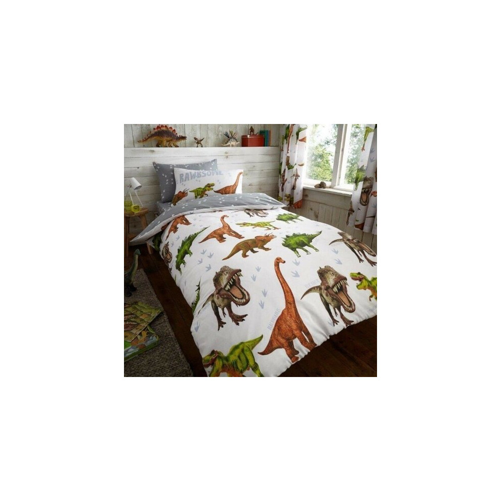 Gaveno Cavailia Rawrsome Dinosaur Single Duvet Cover Bedding Set Multicoloured