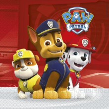 Paw Patrol Party Napkins 33 x 33 cm 20 children's birthday theme party Size