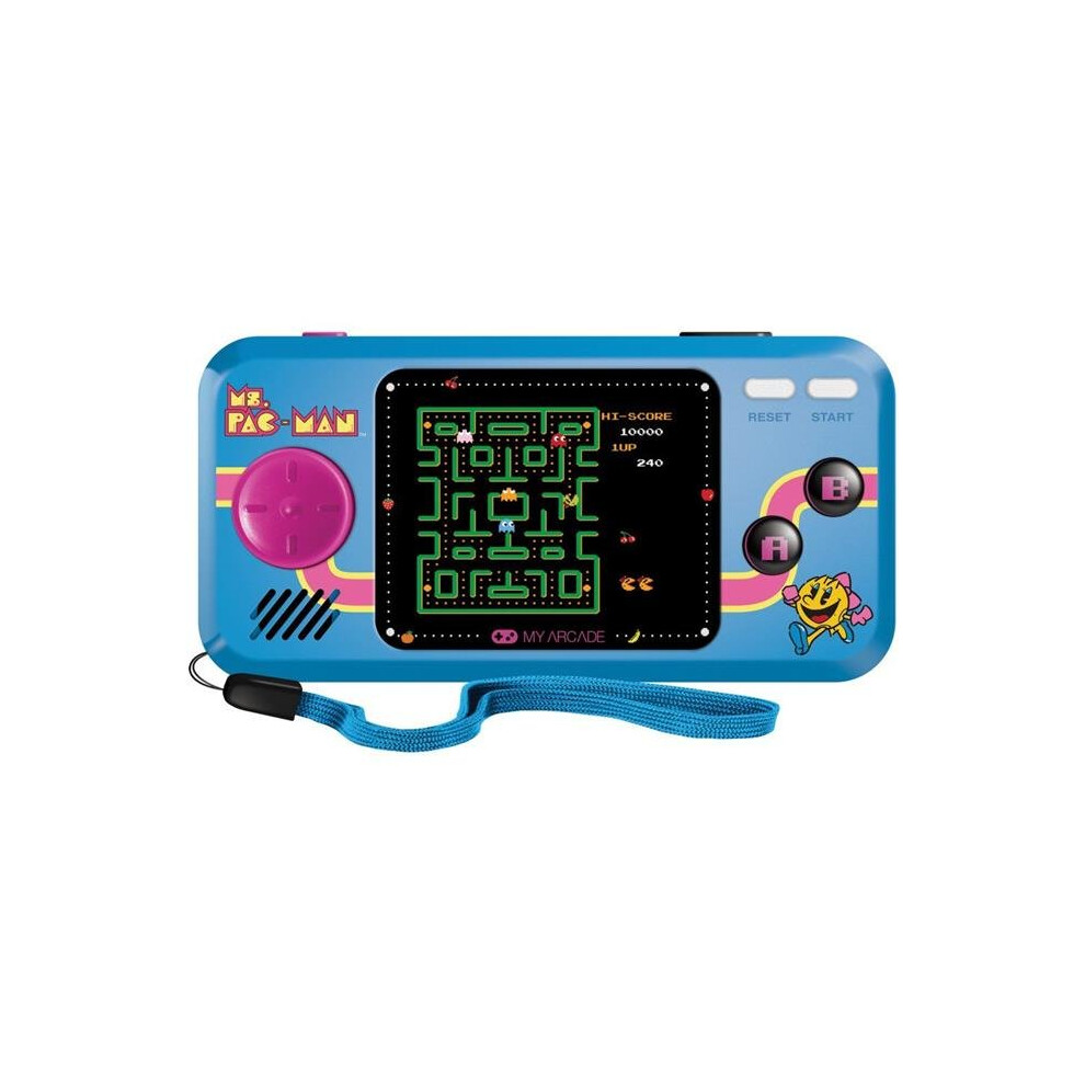 Ms. Pac-Man Pocket Player Portable Gaming System (3 Games In 1)