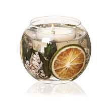 Stoneglow Seasonal Collection Fishbowl Natural Wax Candles Eucalyptus & Lime