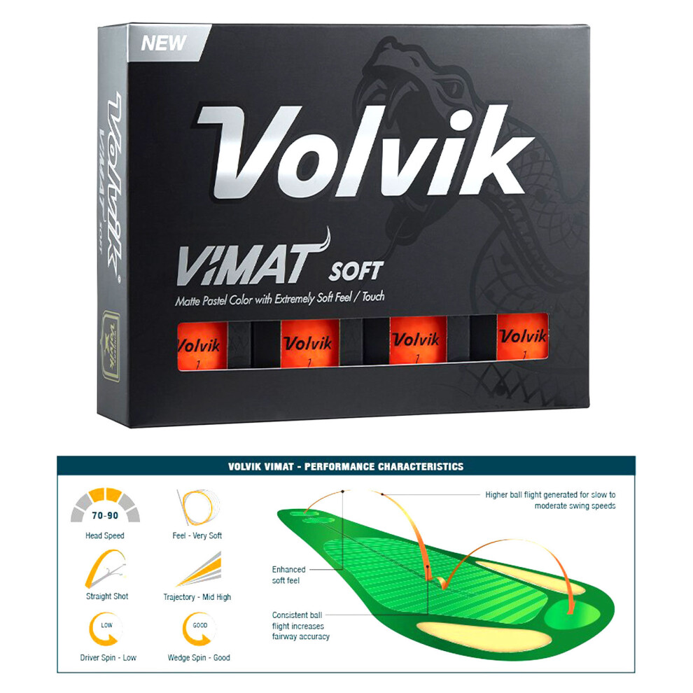 Volvik VIMAT Soft Matt Golf Balls