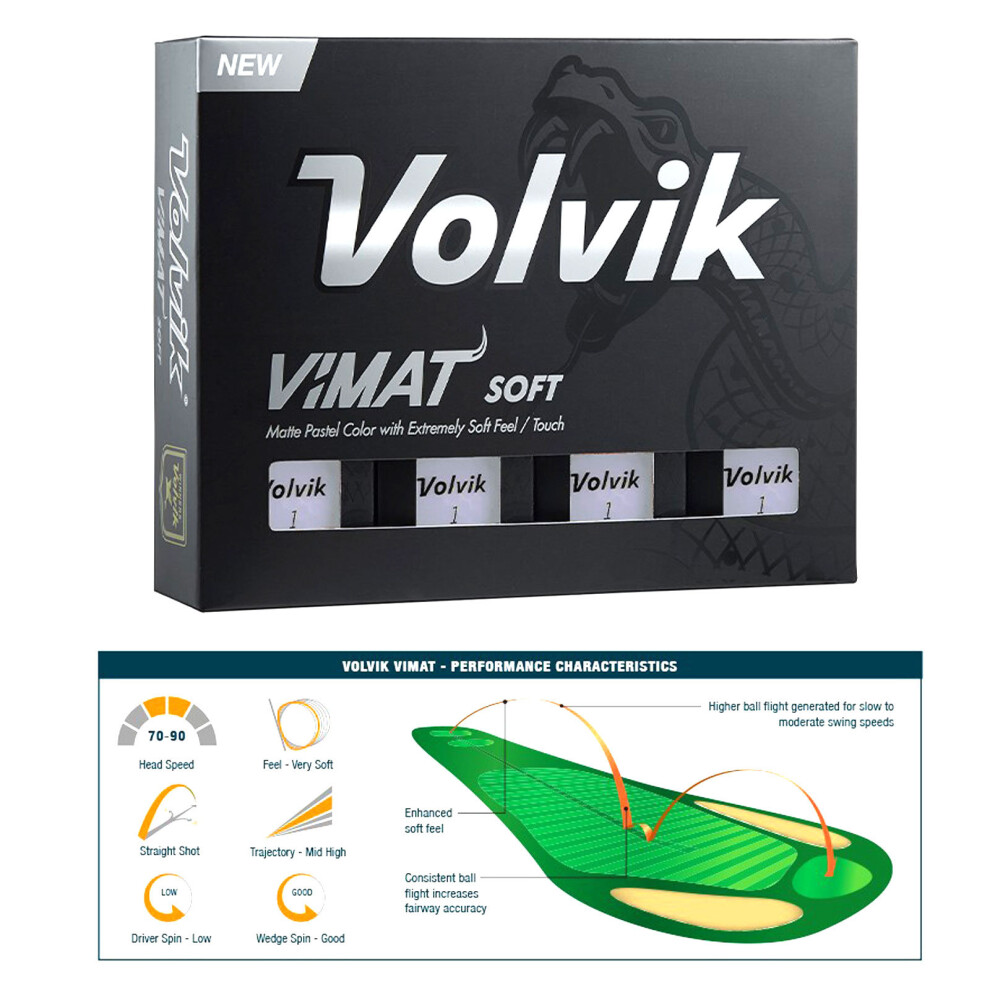 Volvik VIMAT Soft Matt Golf Balls