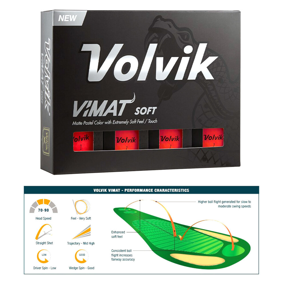 Volvik VIMAT Soft Matt Golf Balls