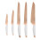 Tower 5pc Tower Kitchen Knife Set With Knife Block  Rose Gold 3