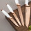 Tower 5pc Tower Kitchen Knife Set With Knife Block  Rose Gold 5