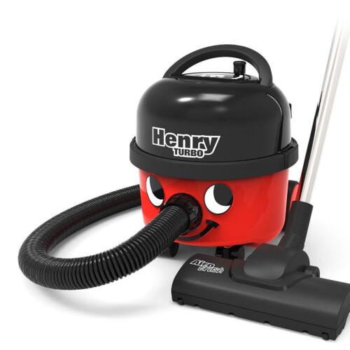 Numatic Henry Vacuum Cleaner with AiroBrush Turbo Head and Microfresh Filtration System, 620 W, Red/Black