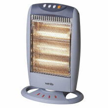 Warmlite WL42005 1200W 3 Bar Oscillating Halogen Heater Grey